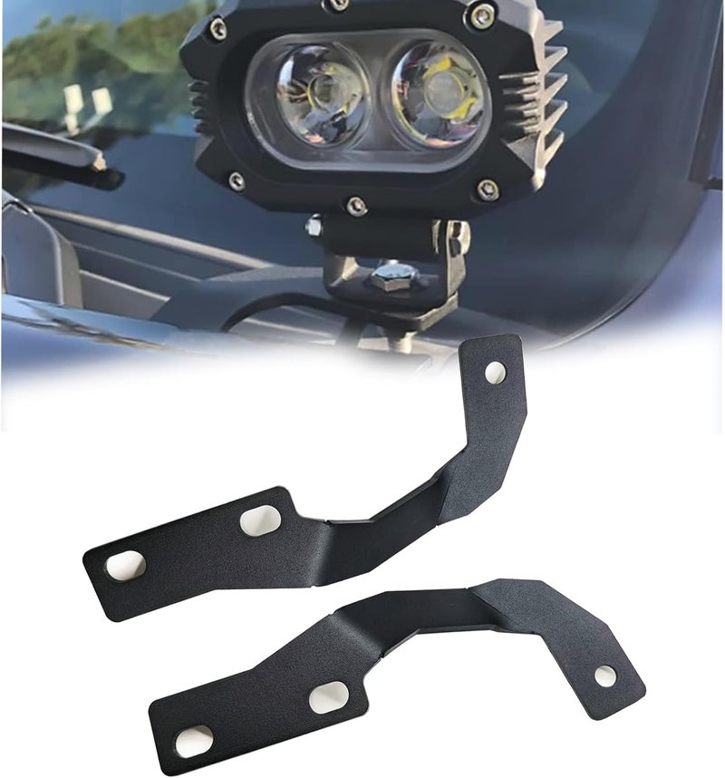 DarSeity Low Profile Mount Hood Hinges Ditch Light Brackets for Toyota 4Runner 2010-2024, for Auxiliary Off-Road Lighting Fog Light(for 4Runner 10-24) - Image 1